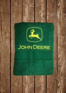 Osuška - John Deere (Vyšívaná osuška - tm.zelená)
