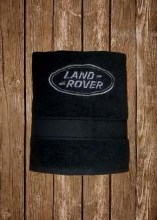 Osuška Land Rover (Vyšívaná osuška čierna)