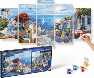 Mykonos (72 x 132 cm) (Maľovanie podľa čísel - Schipper)