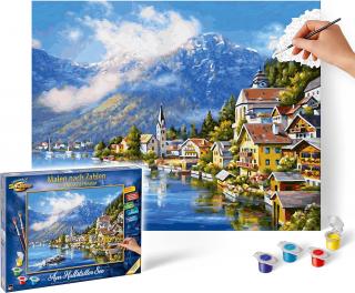 Na jazere Hallstatt (40 x 50 cm) (Maľovanie podľa čísel - Schipper)