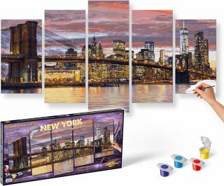 New York za úsvitu (72 x 132 cm) (Maľovanie podľa čísel - Schipper)