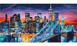 Nočný Manhattan (80 x 40 cm) (Maľovanie podľa čísel - Schipper)