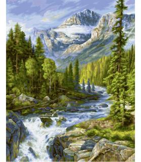 Rocky Mountains (40 x 50 cm) (Maľovanie podľa čísel - Schipper)