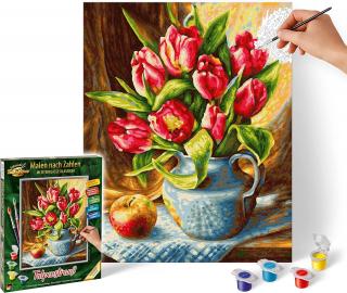 Tulipány (24 x 30 cm) (Maľovanie podľa čísel - Schipper)