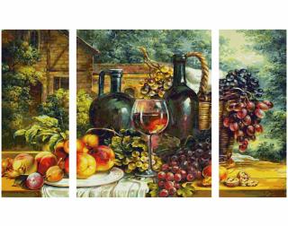 Zátišie s hroznom (80 x 50 cm) - rozbalené (Maľovanie podľa čísel - Schipper)