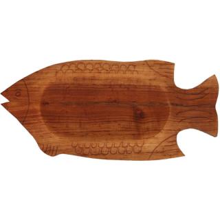 Servírovací drevený podnos 28 cm x 64 cm Ryba