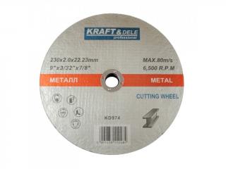 Kraft&amp;Dele KD974/25 (REZNÝ KOTÚČ DO KOVU 230mm x 2,0mm x 22,23mm)