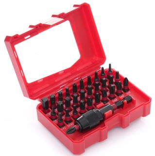 Rázové bity 32ks - TORX, PZ1, HEX3, TX