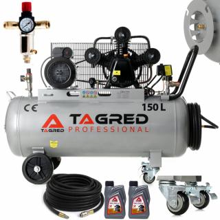 Tagred TA325B (Olejový kompresor TAGRED TA325B 150L 4.1KW s efektívnou účinnosťou 499L/min. a separátorom (filtráciou vzduchu))