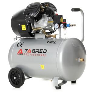 Tagred TA361  (Olejový kompresor TAGRED TA361 100L 3.0KW s efektívnou účinnosťou 380L/min. a separátorom (filtráciou vzduchu))