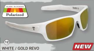 Okuliare polarizačné Horizon White/gold Revo (Traper)