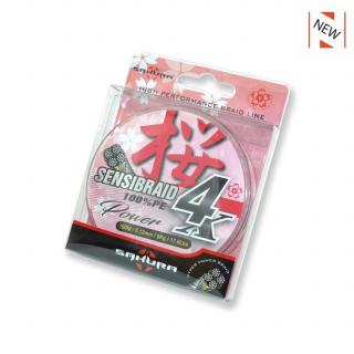 Sakura Spletaná šnúra Sensibraid 4x 150m žltá