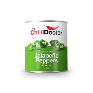 Krájené zelené Jalapeño papričky v nálevu 3 kg - Egypt (Chrumkavé nakladané krájané kolieska zelených Jalapeño papričiek v slanom náleve s vínnym octom sa skvelo hodia do akéhokoľvek jedla - od hamburgerov, pizze až po nakladané syry či utopence.)