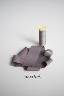 OVERSIZE KOŠEĽOVÉ ŠATY S 3/4 RUKÁVOM M, SIVOBÉŽOVÁ