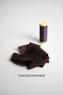 ŠATY S OVINOVACÍMI RUKÁVMI A GOLIEROM L, ČOKOLÁDOVOHNEDÁ