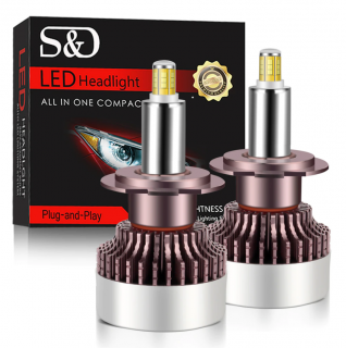 LED auto žiarovky H7, 3D