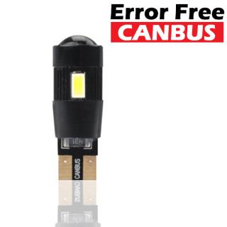 LED L339W T10 - W5W, 6x SMD5730 s čočkou CANBUS