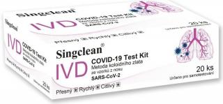 20 ks Antigénny výterový test COVID-19 SINGCLEAN