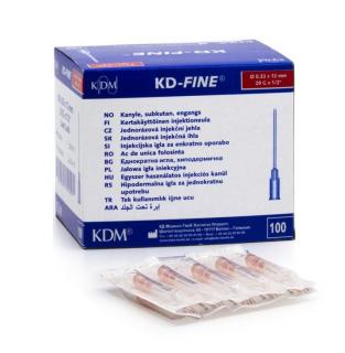 Jednorazové injekčné ihly KDM - 100 ks Ø 0,60 x 25 mm