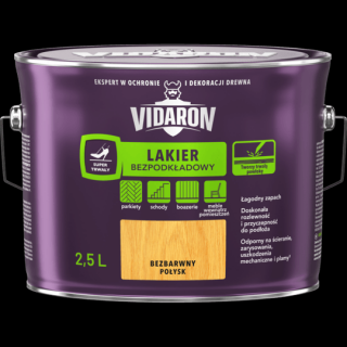 Lak na parkety bezpodkladový 2,5 L, lesk (bezfarebný lesk)