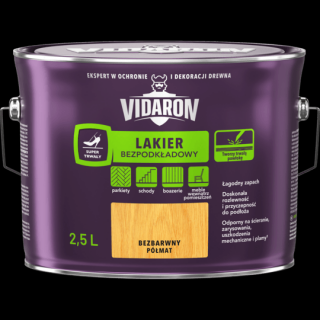 Lak na parkety bezpodkladový 2,5 L, polomat (bezfarebný polomatný)
