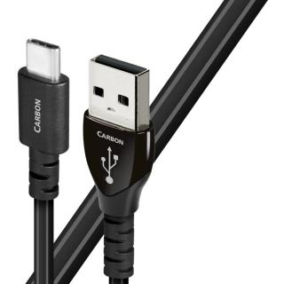 Audioquest Carbon USB A - USB C 1,5m (Špičkový kábel s konektormi USB A na USB C, postriebrené vodiče s 1,25% striebra)