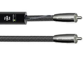 Audioquest Diamond digitálny koaxiálny kábel 1m (Excelentný high-end koaxiálny digitálny kábel. Strieborné vodiče s tuhým jadrom, DBS CARBON systém polarizácie dielektrika.)