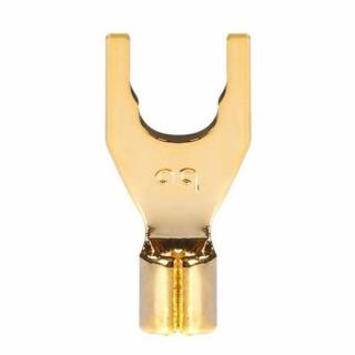 Audioquest SureGrip -Spade G - P-10M Gold Spade (Pozlátená vidlička pre vodiče s prierezom až 10 AWG - 1 kus)