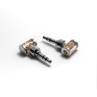 DD Hifi DJ35AR - 2,5 &amp;gt; 3,5 Jack (Miniatúrna redukcia z 2,5 mm jacku na 3,5 mm jack s ródiovaným povrchom.)