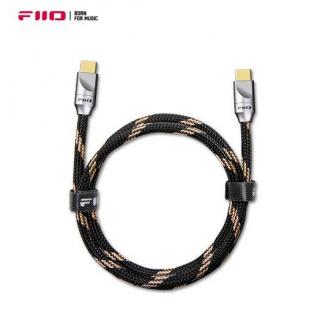 FiiO LT-TC5L 150 cm (Luxusný kábel USB-C na USB-C s podporou rýchleho nabíjania. Celohliník. kryt konektora, postriebrený medený kábel. Dĺžka 150 cm)