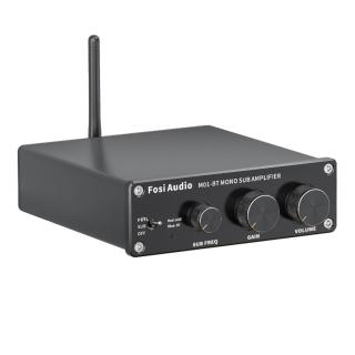 Fosi Audio M01-BT (Kompaktný subwooferový mono zosilňovač triedy D s možnosťou bezdrôtového prenosu, maximálny krátkodobý výkon v špičke až 300 W.)