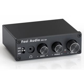 Fosi Audio Q4 (Kompaktný stolný D/A prevodník a slúchadlový zosilňovač v jednom určený pre herných nadšencov.)