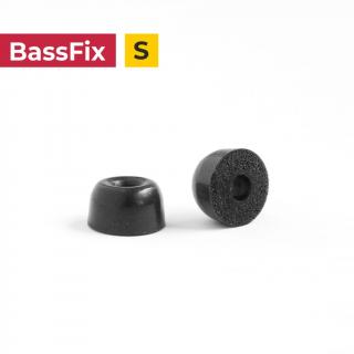 Intezze BassFix S (Kvalitné penové nástavce pre špuntová / in-ear slúchadlá. 3 páry v balení, veľkosť S, čierna farba)