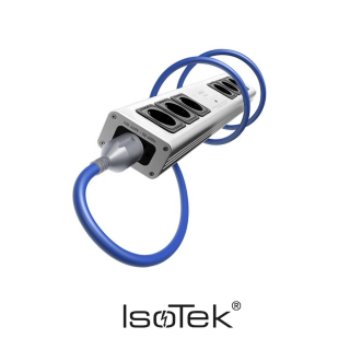 IsoTek V5 Sirius Strieborná (Nový V5 Sirius je ultra vysoko výkonný 16A fikter, ktorý využíva najnovšiu technológiu čistenia energie od IsoTek. (RFI) o 45 dB)
