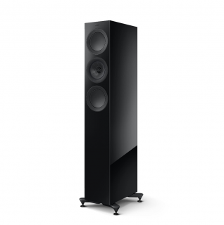 KEF R5 Meta Čierna (Najmenší model stĺpoviek série R / Technológie odvodené zo série Reference / Ikonický koaxiálny Uni-Q menič / Cena za PÁR)