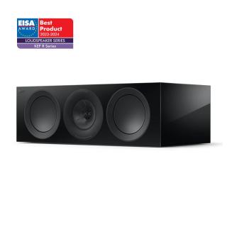KEF R6 Meta Čierny (3-pásmový centrálny reproduktor s uzavretou konštrukciou pre dokonalý zvukový zážitok)