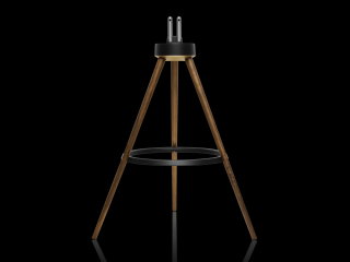 MARANTZ HORIZONTRIPOD  American Walnut (Voliteľný statív, elegantne vyrobený z amerického orecha a robustného liatinového krúžku s luxusným saténovým čiernym povrchom)