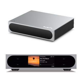Matrix Audio Mini-i 4 Strieborná (Kompaktný streamer a D/A prevodník (SABRE ES9039Q2M). LCD 3,46  displej. Spotify &amp; TIDAL CONNECT, Roon Ready, AirPlay 2, XLR out)