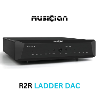 Musician Audio Pegasus II R2R DAC Čierna (High-End R-2R DAC / True balanced 24BIT R2R + 6BIT DSD (32 steps FIR Filters) NOS (Non-Over Sampling) XLR, USB, AES/EBU, I2S)