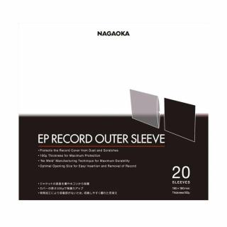 Nagaoka EP Jacket Cover JC20EP (Vonkajší obal pre platne EP 100μ Šírka 190 mm × výška 190 mm)