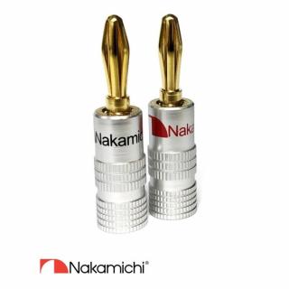 Nakamichi Banana Plugs N0534 (Reproduktorový banánik (konektor) s novo vyvinutým pružným systémom, cena za pár)