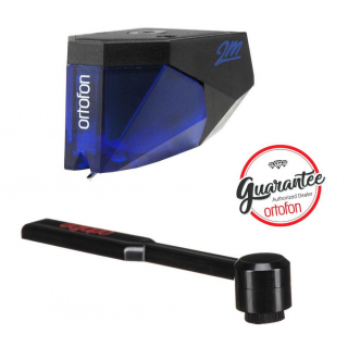 Ortofon 2M BLUE + Ortofon Carbon Stylus brush (Akčný set prenosky a karbónovej kefky MM prenoska, diamantový eliptický hrot)