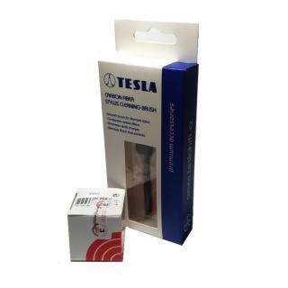 Ortofon Stylus 5E + TESLA Carbon Stylus Brush (Náhradný hrot + kefka)