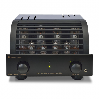 PrimaLuna EVO 100 Tube Integrated Amplifier Black (Elektrónkový integrovaný zosilňovač, Výkon: 2 x 40 W/8 Ohm, 10Hz - 32 kHz +)