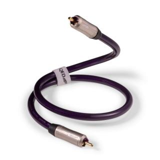 QED REFERENCE DIGITAL AUDIO 40 3m (Nový štandard pre digitálne koaxiálne signály. Trojvrstvové elektromagnetické tienenie, Postriebrený centrálny vodič.)