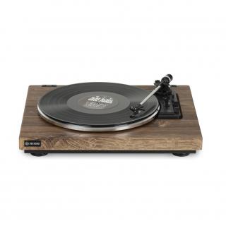 Rekkord F300 stirling oak (Plnoautomatický gramofón REKKORD F300 s prenoskou Audio Technica AT-91. Vyrobené v Nemecku.)