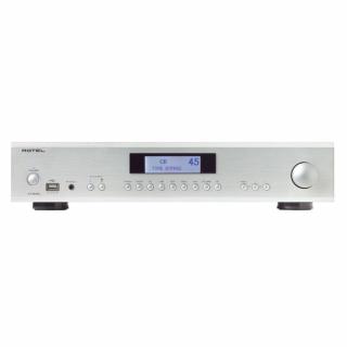 Rotel A14MkII Silver (Výkonný 80 W zosilňovač s DAC, MQA, Bluetooth aptX, USB, phono MM, širokými vstupmi a čistým zvukom v triede AB.)