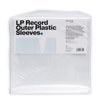 SEPEA Audio LP Record Outer Plastic Sleeves 50 pack (PREMIUM plastové vonkajšie obaly na archiváciu 12  LP vinylových platní Antistatické, priesvitné HDPE s hrúbkou 85μm/3mil ​)