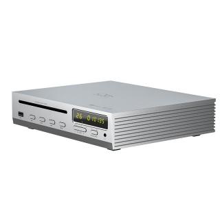 Shanling CA80 Strieborná (Kompaktný All-in-one CD prehrávač a výkonový zosilňovač. DAC čip ESS ES9219MQ, RT6863 a LTA8092 zosilňovače.)