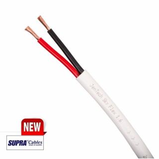 SUPRA  by JenTech SKY FLEX 2X1.6 WHT (Krútený reproduktorový kábel 2x1.6mm v metráži)